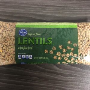 pouch packaging lentils