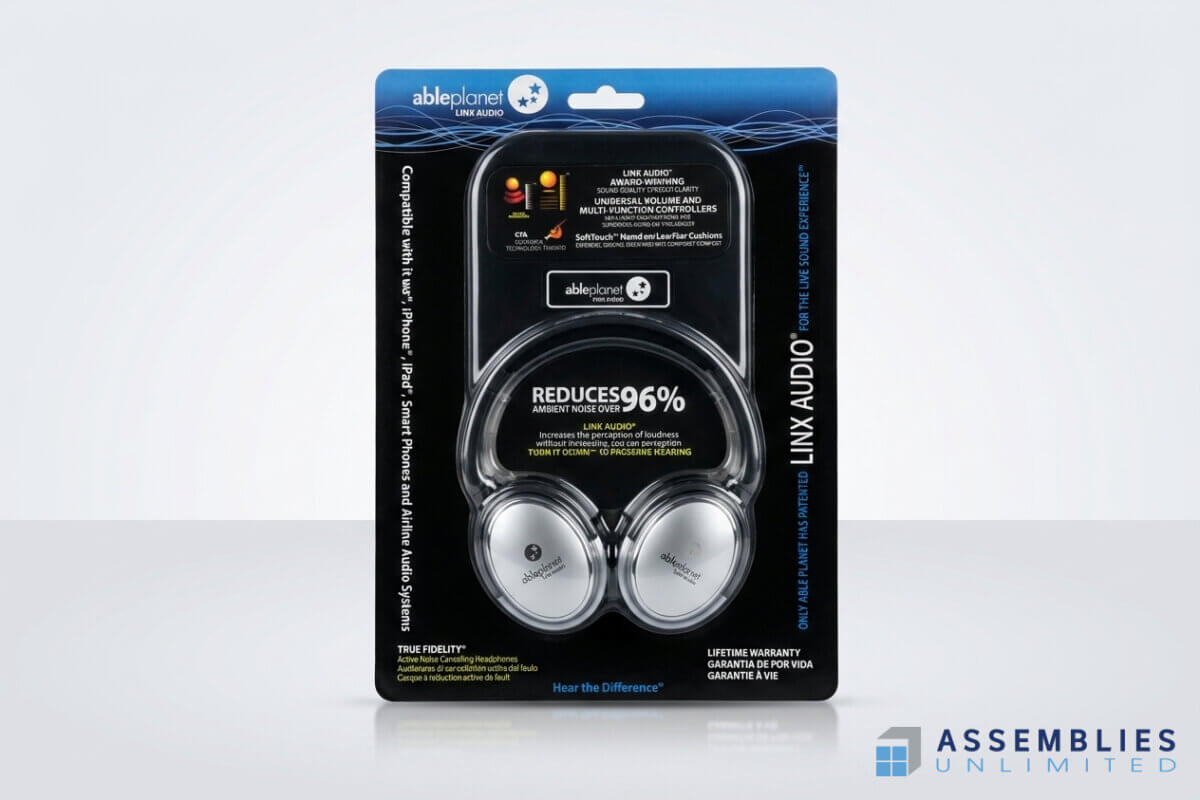 Ableplanet Linx Audio Headphones Blister Packaging