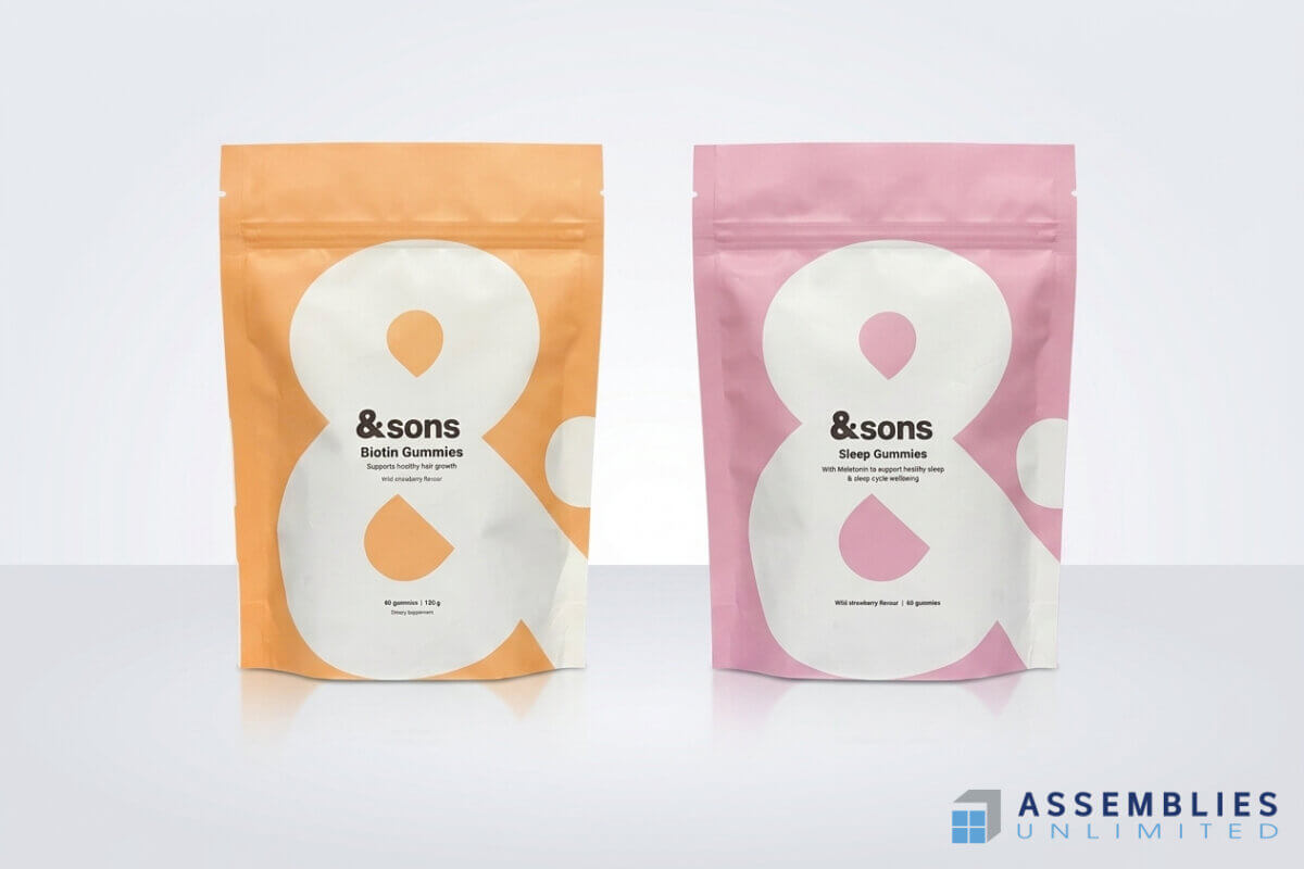 And Sons Gummy Supplements Packaging