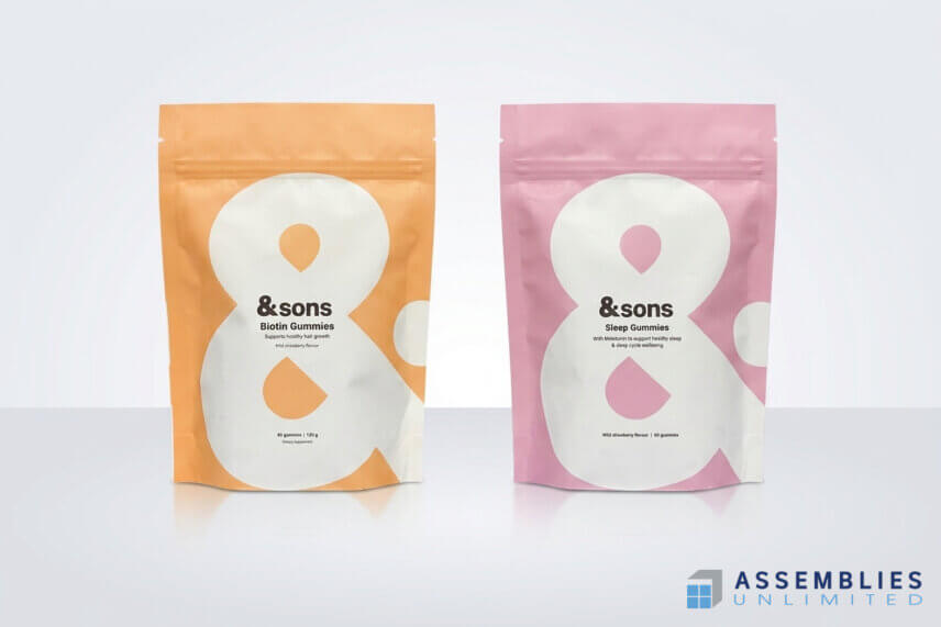 And Sons Gummy Supplements Packaging