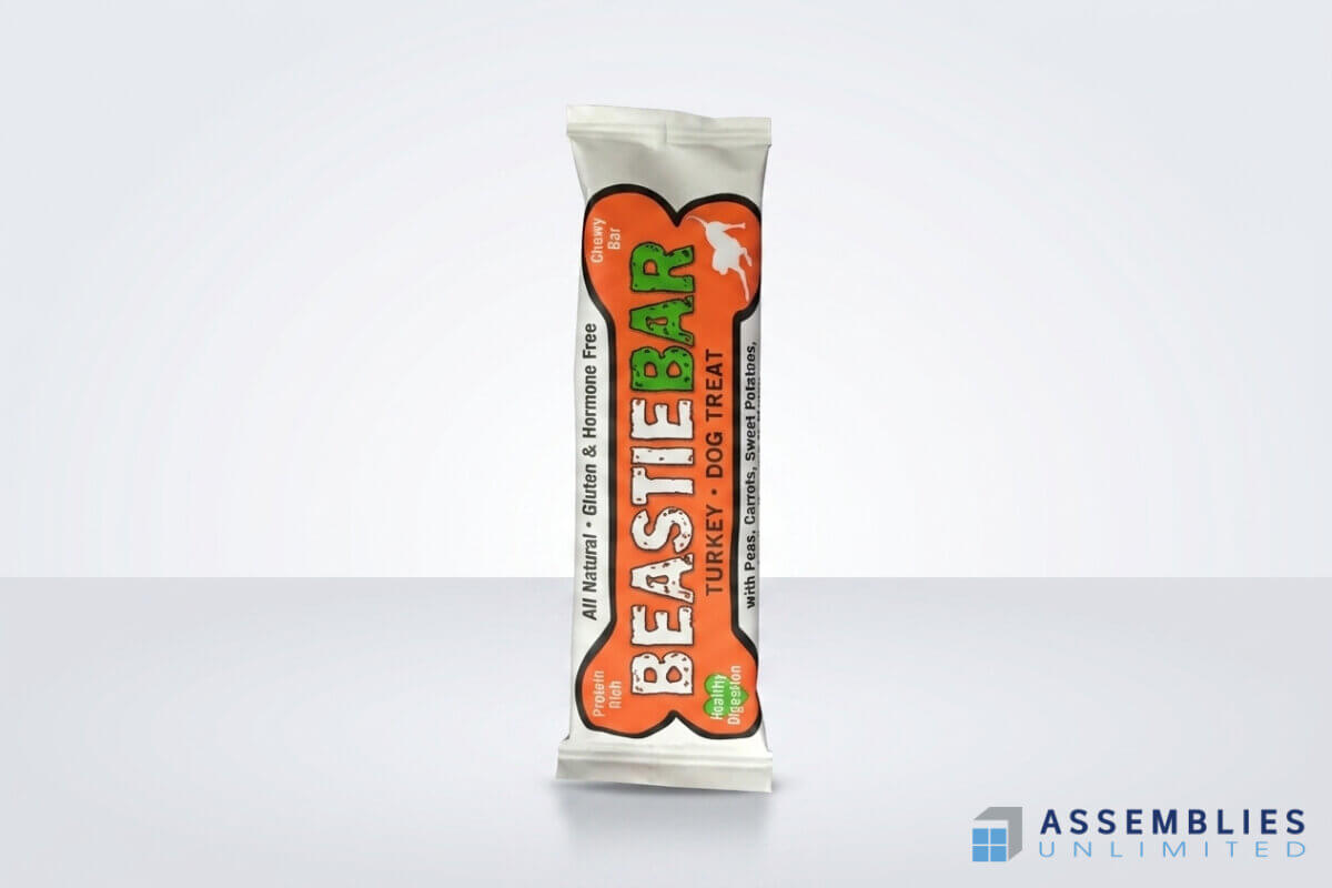 Beastie Bar Turkey Dog Treat Cello Wrap