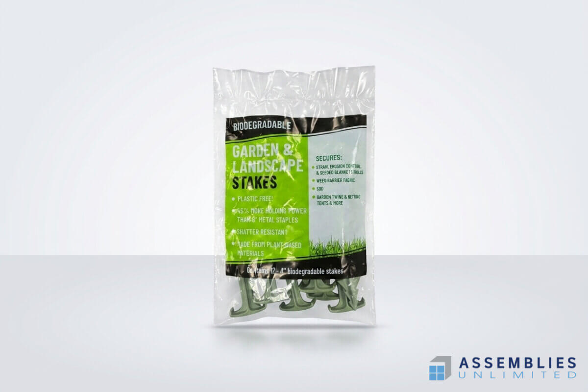 Biodegradable Garden Stakes Kitting Packaging