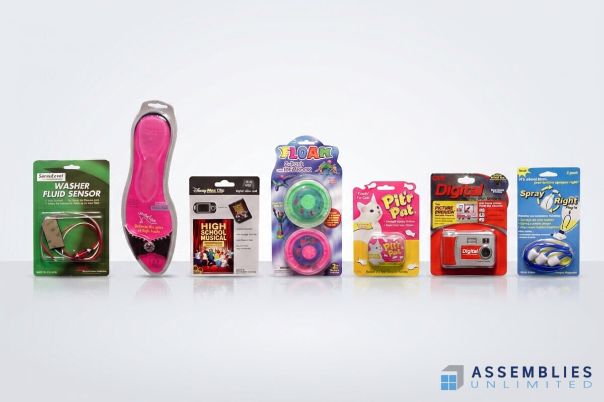Blister Packaging Assorted Consumer Goods
