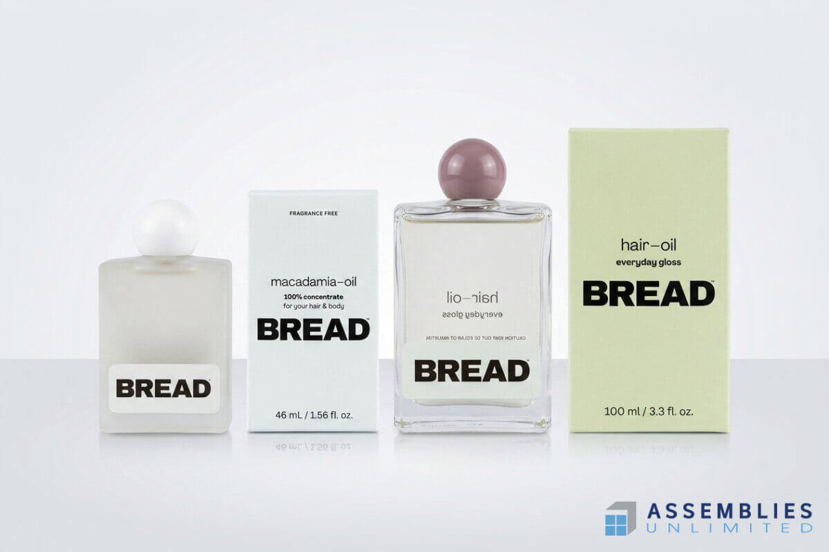 Bread Macadamia Oil Hair Bottle Fill Packaging