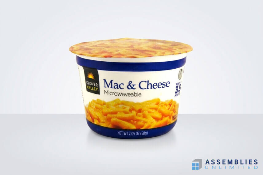 Clover Valley Mac Cheese Cup Food Packaging