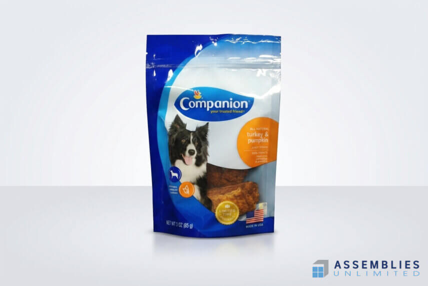 Companion Turkey Pumpkin Jerky Dog Treat Pouch