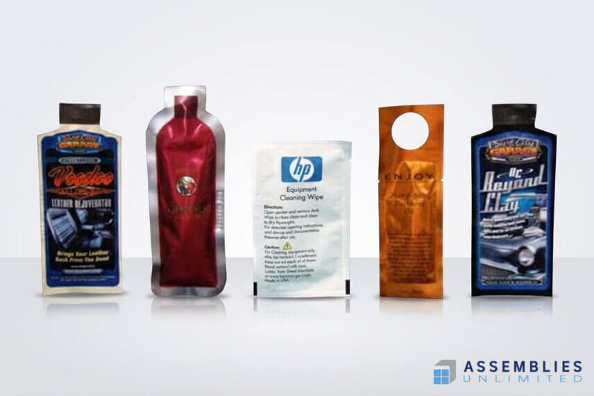 Contract Packaging Four Sided Seal Pouch