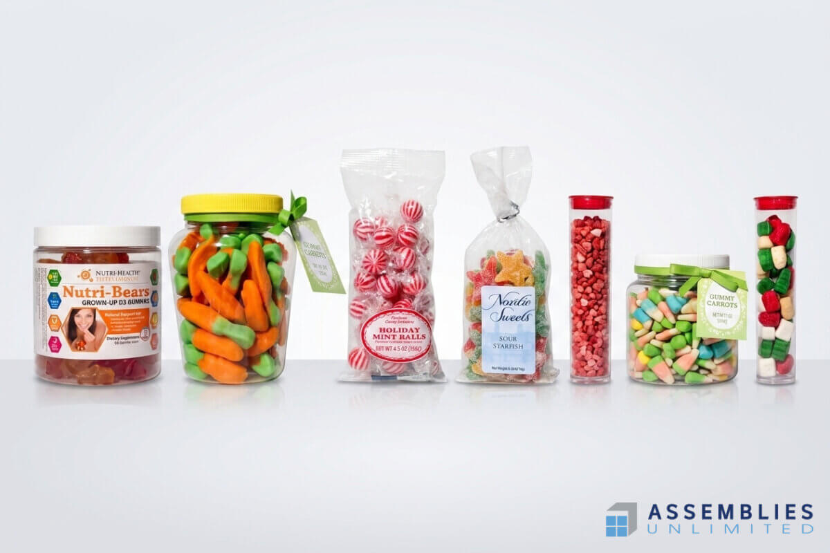 Contract Packaging Gummy Candy Assortment