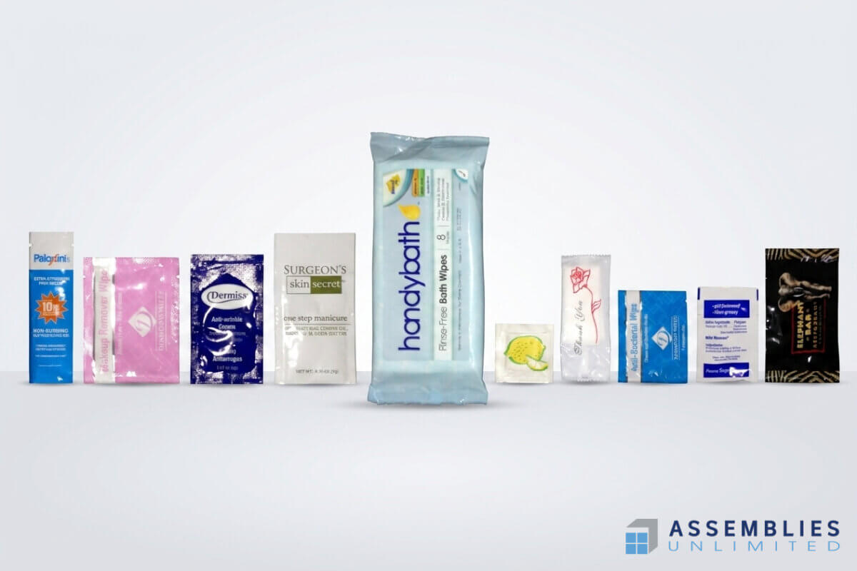 Contract Packaging Handy Bath Wipes Pouch