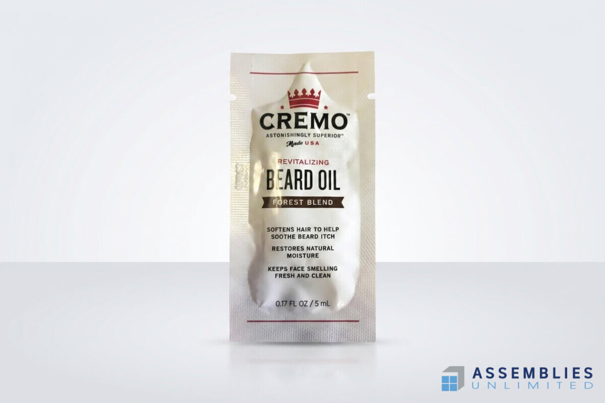 Cremo Beard Oil Pouch Flexible Packaging