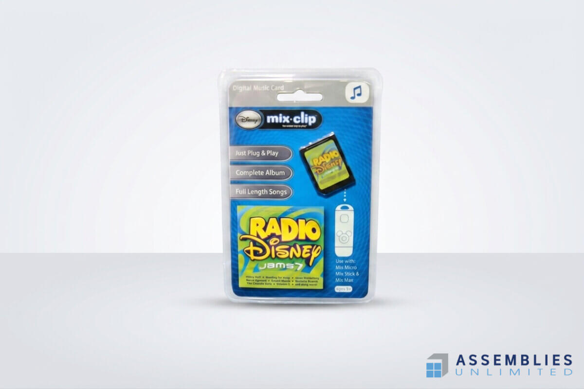 Disney Mix Clip Digital Music Card Packaging