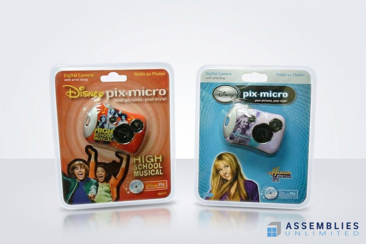 Disney Pix Micro Clamshell Camera Packaging