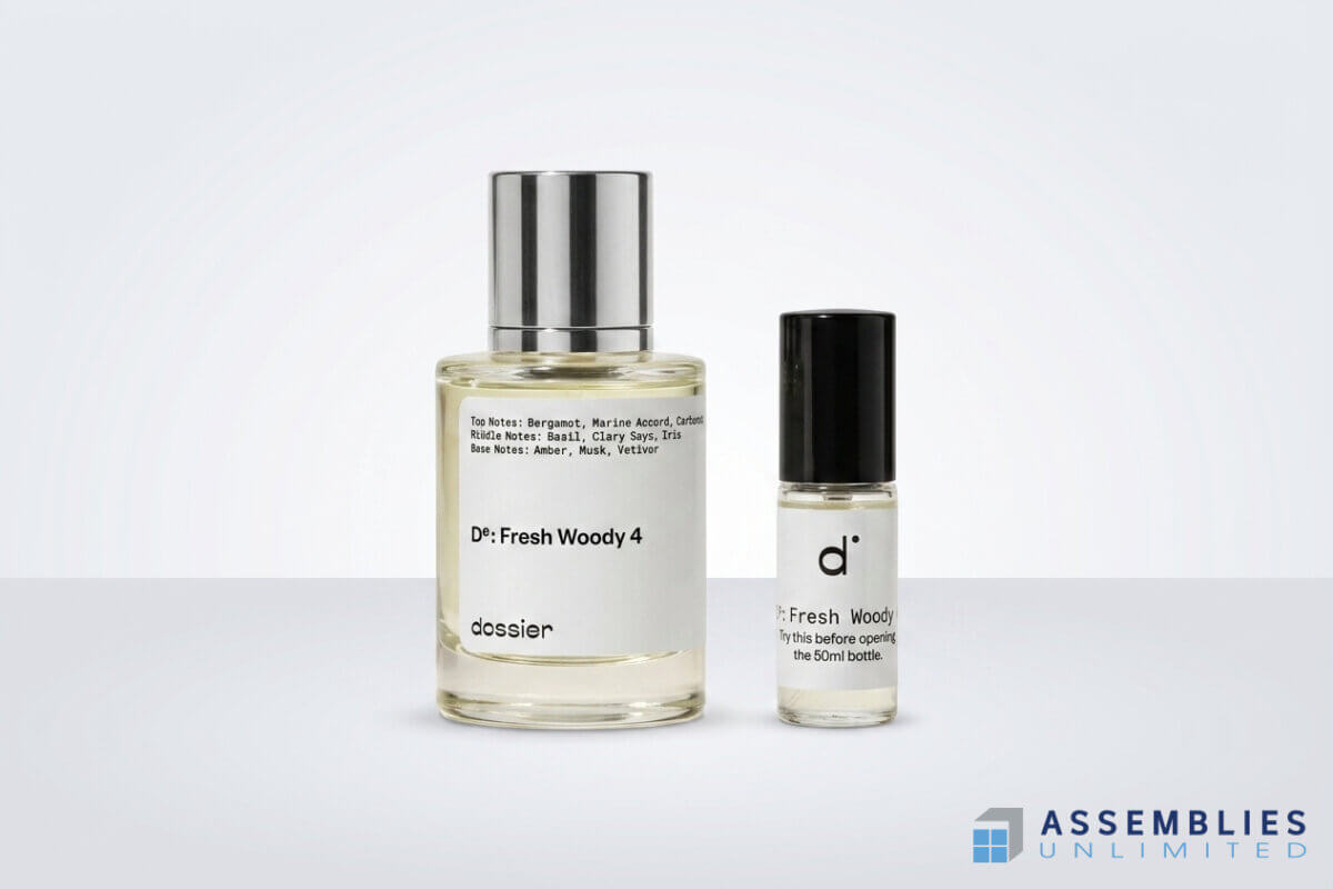 Dossier Fresh Woody Bottle Fill Packaging