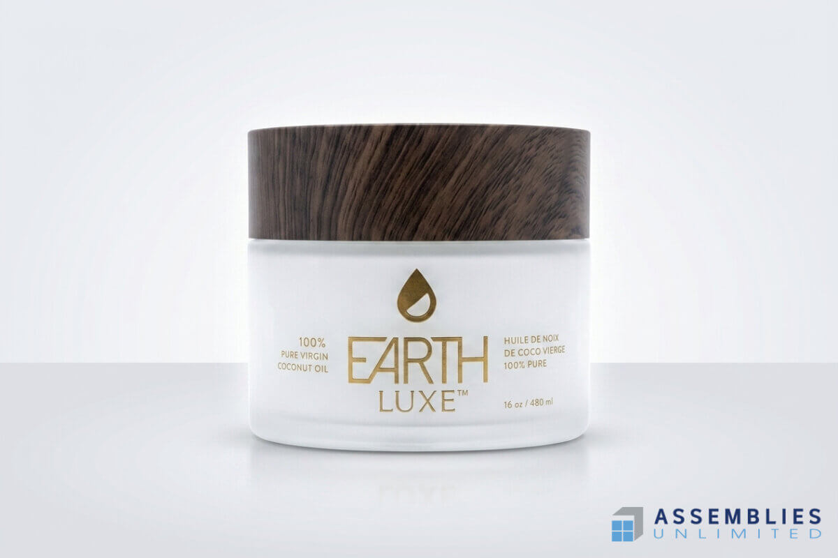 Earth Luxe Coconut Oil Bottle Packaging