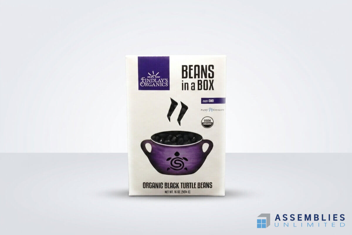 Findlays Organics Beans In Box Carton