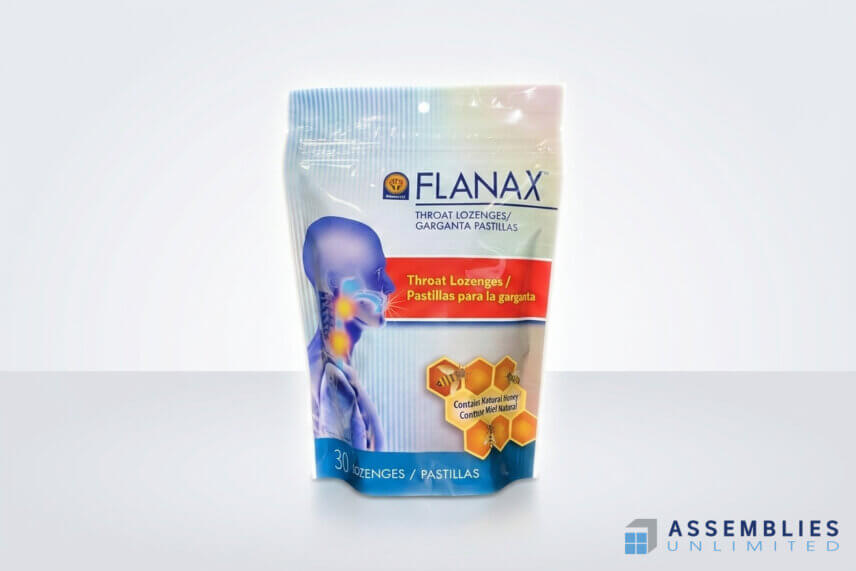 Flanax Throat Lozenges Food Packaging Pouch