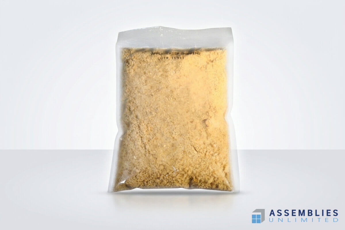 Food Packaging Apple Crisp Topping Pouch