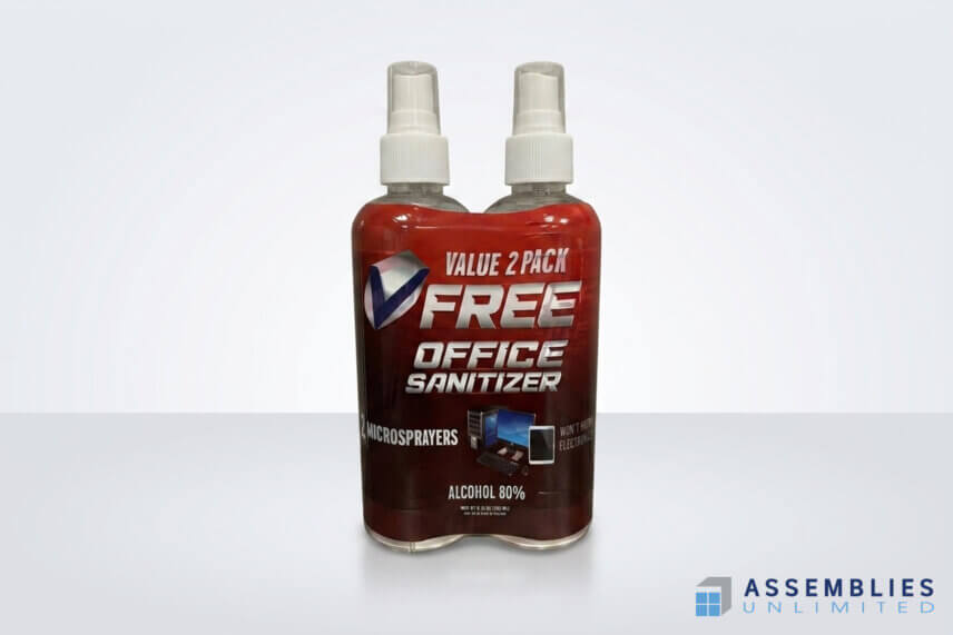 Free Office Sanitizer Dual Spray Bottle