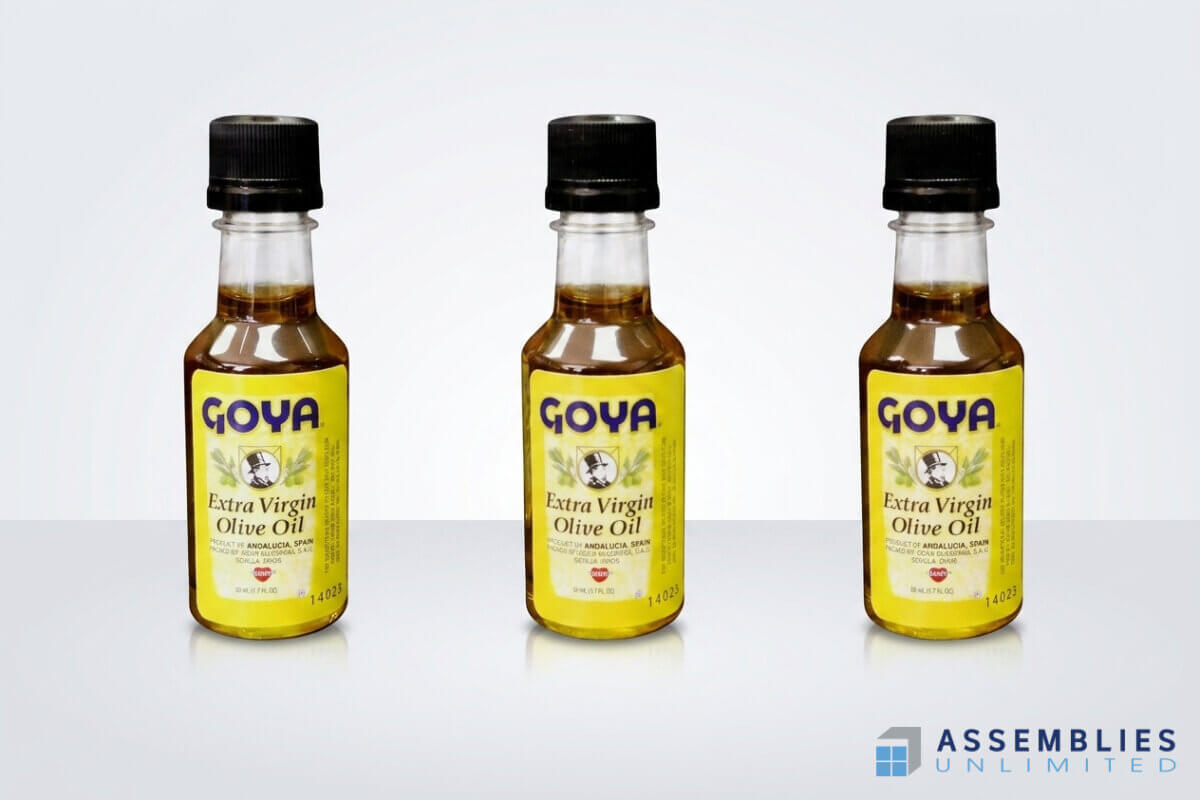Goya Extra Virgin Olive Oil Bottle Filling