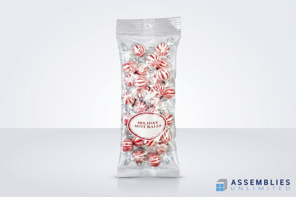 Holiday Mint Balls Food Packaging