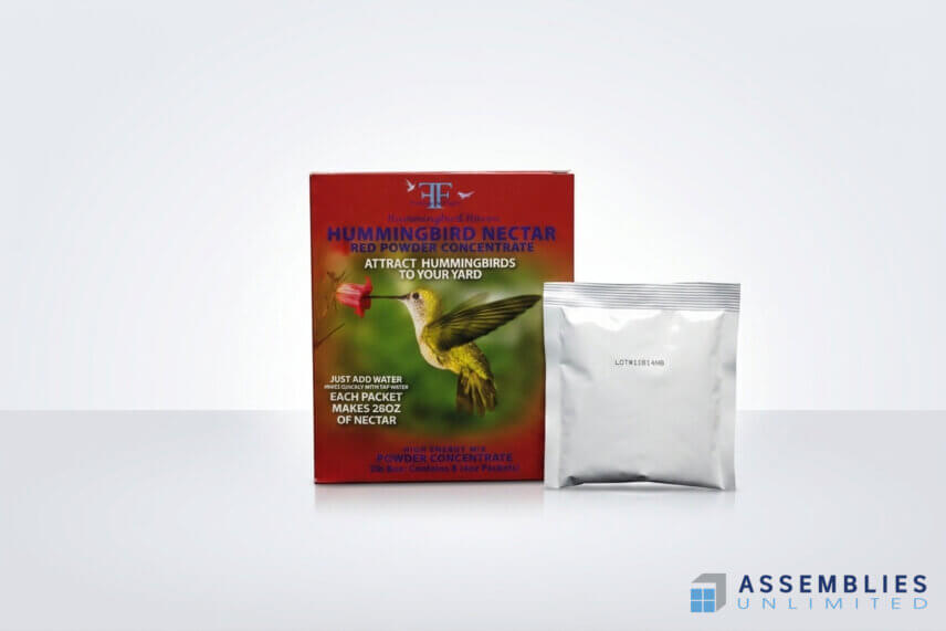 Hummingbird Nectar Powder Pouch Flexible Packaging