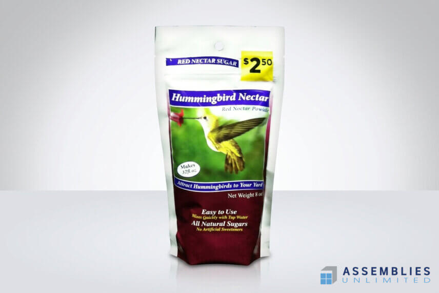 Hummingbird Nectar Sugar Flexible Packaging