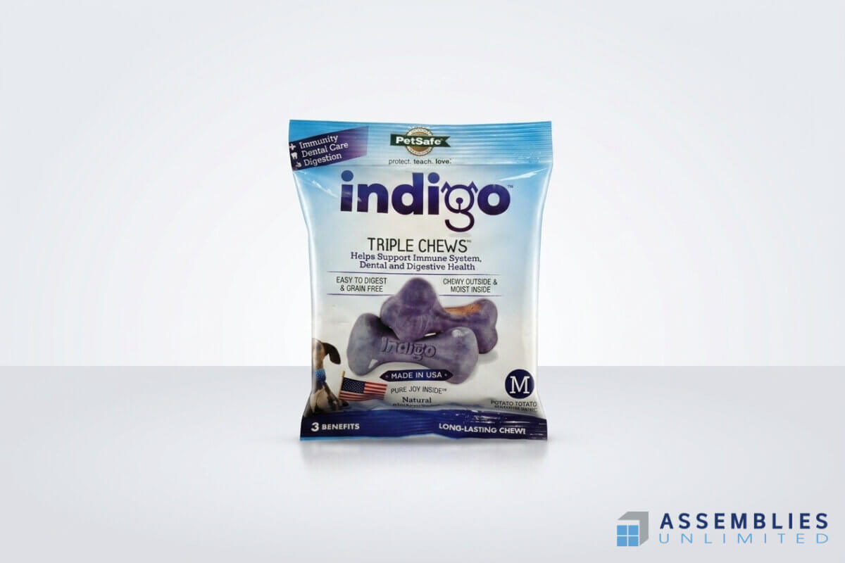 Indigo Triple Chews Pouch Flexible Packaging