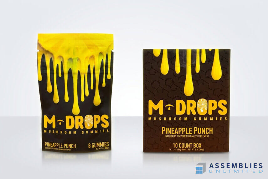 M Drops Mushroom Gummies Pouch Supplement