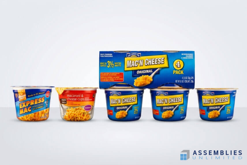 Mac Cheese Cup Packaging Contract Packaging