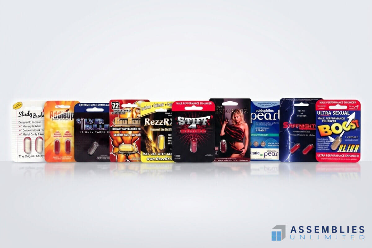 Male Enhancement Blister Packaging Dietary Supplements