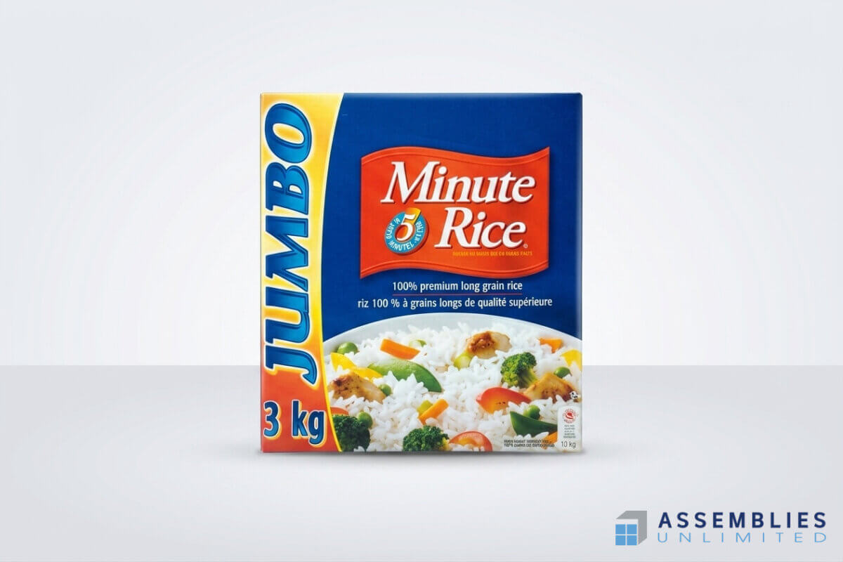 Minute Rice Jumbo Carton Packaging
