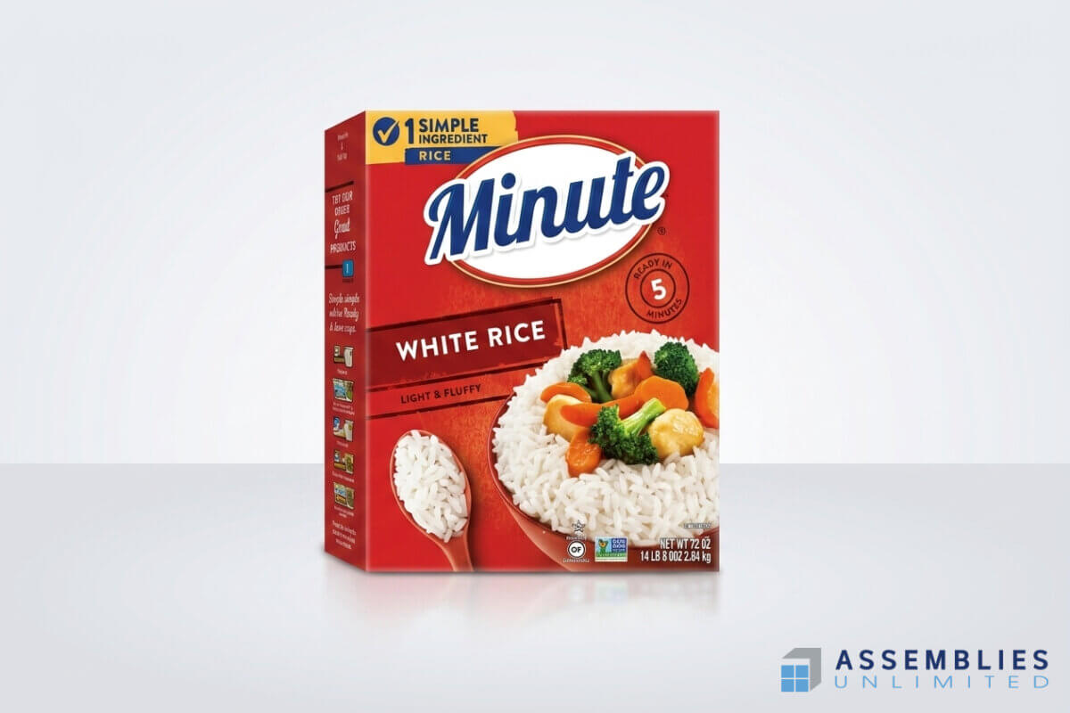 Minute White Rice Carton Packaging