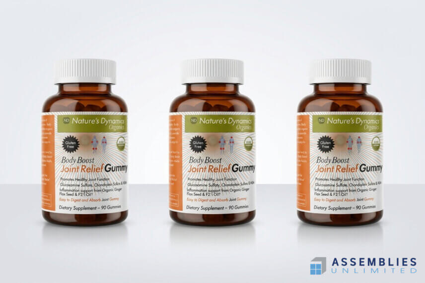 Natures Dynamics Joint Relief Gummy Bottle Packaging