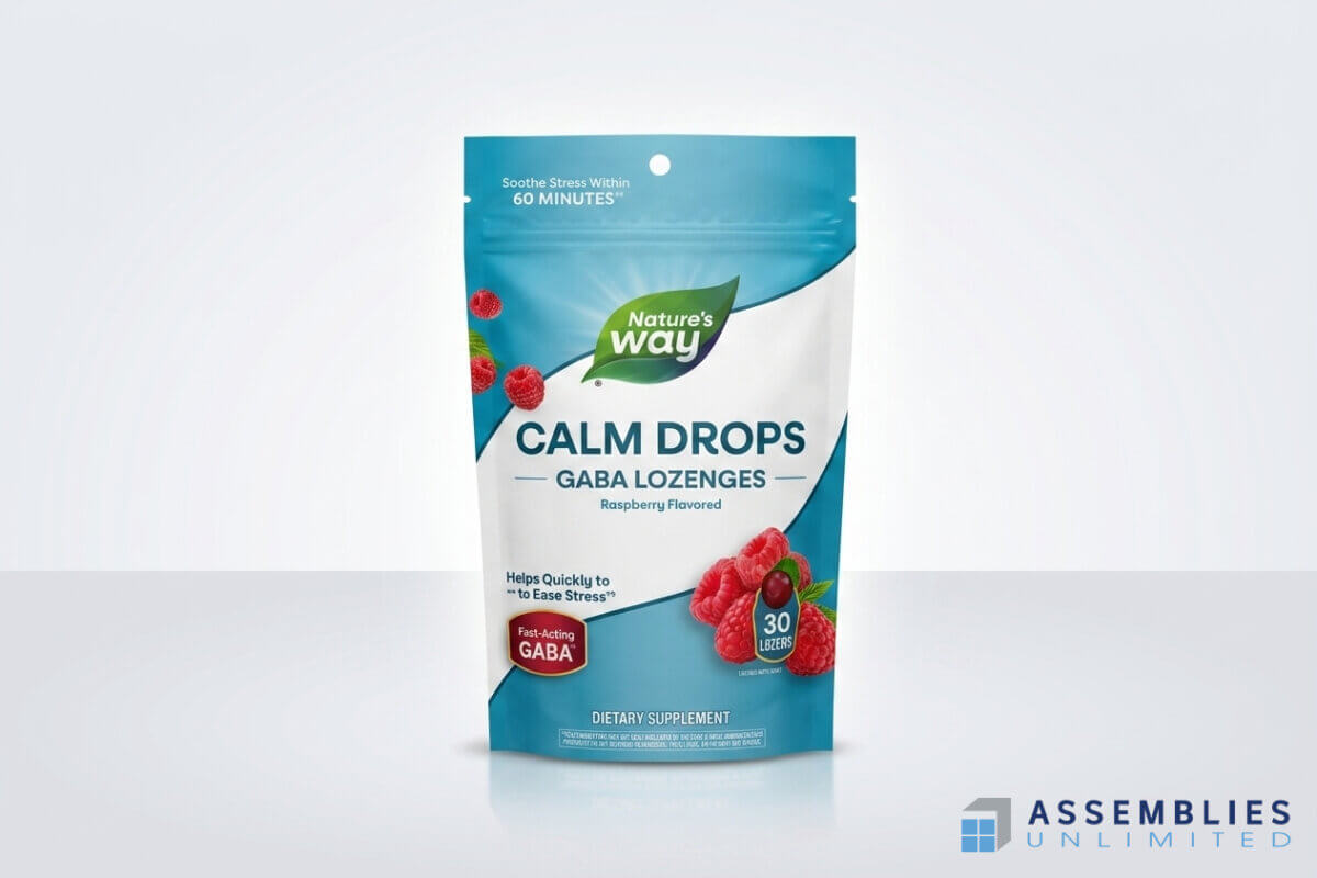 Natures Way Calm Drops Gaba Lozenges Pouch