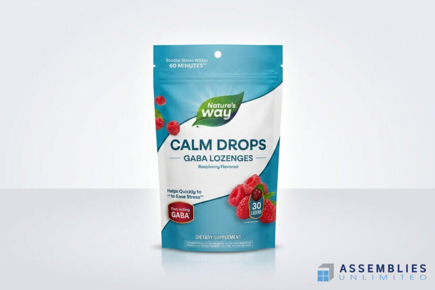Natures Way Calm Drops Gaba Lozenges Pouch