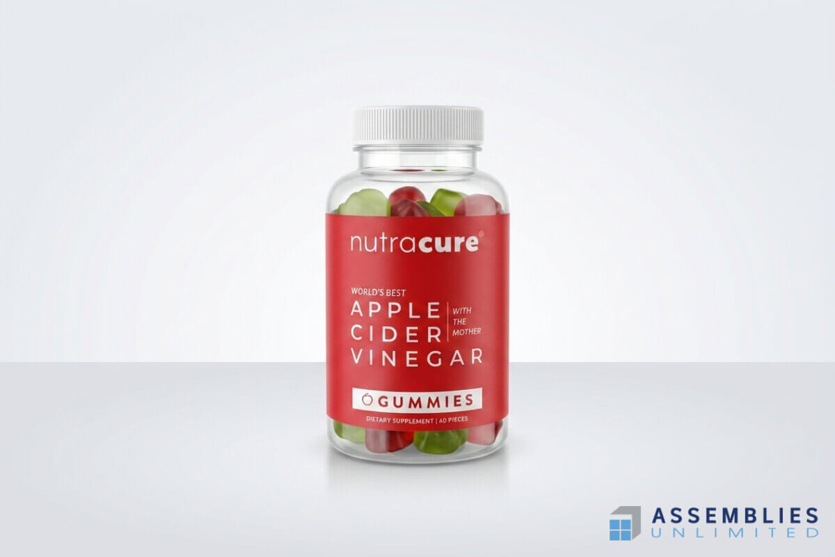 Nutracure Apple Cider Vinegar Gummies Bottle