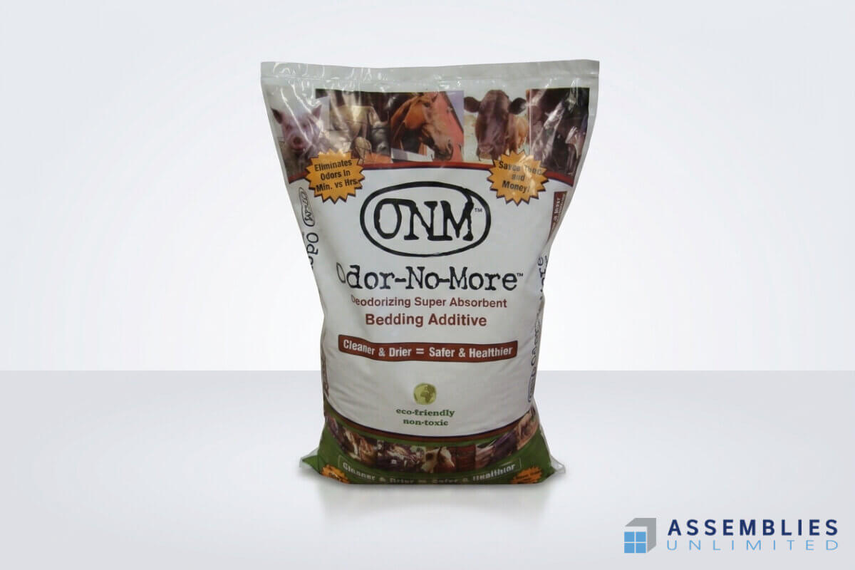 Odor No More Bedding Additive Bagging