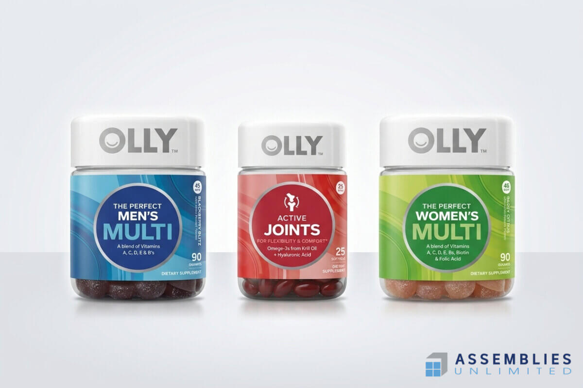 Olly Gummy Bear Bottling Packaging