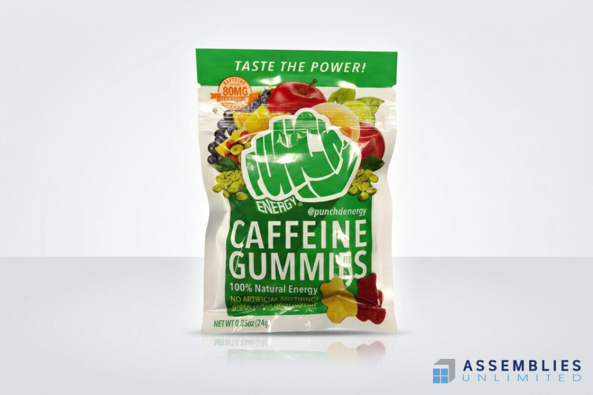 Punch Energy Caffeine Gummy Pouch