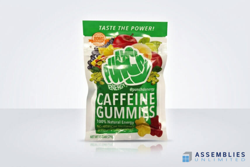 Punch Energy Caffeine Gummy Pouch