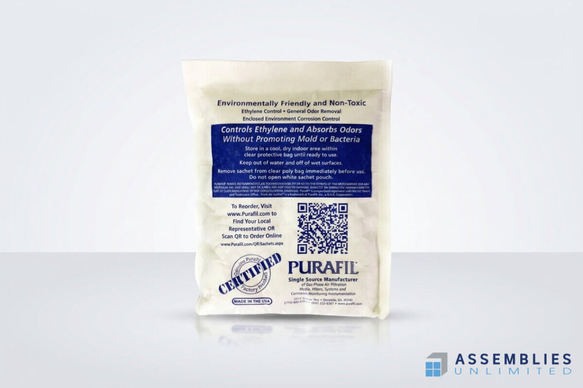 Purafil Ethylene Odor Control Sachet Packaging