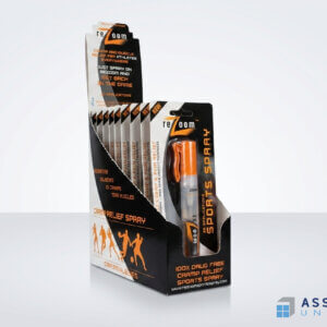 Rezom Sports Spray Blister Packaging