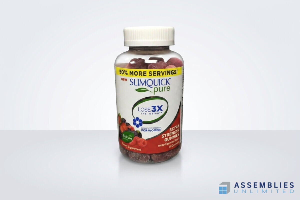 Slimquick Pure Gummy Bottle Packaging