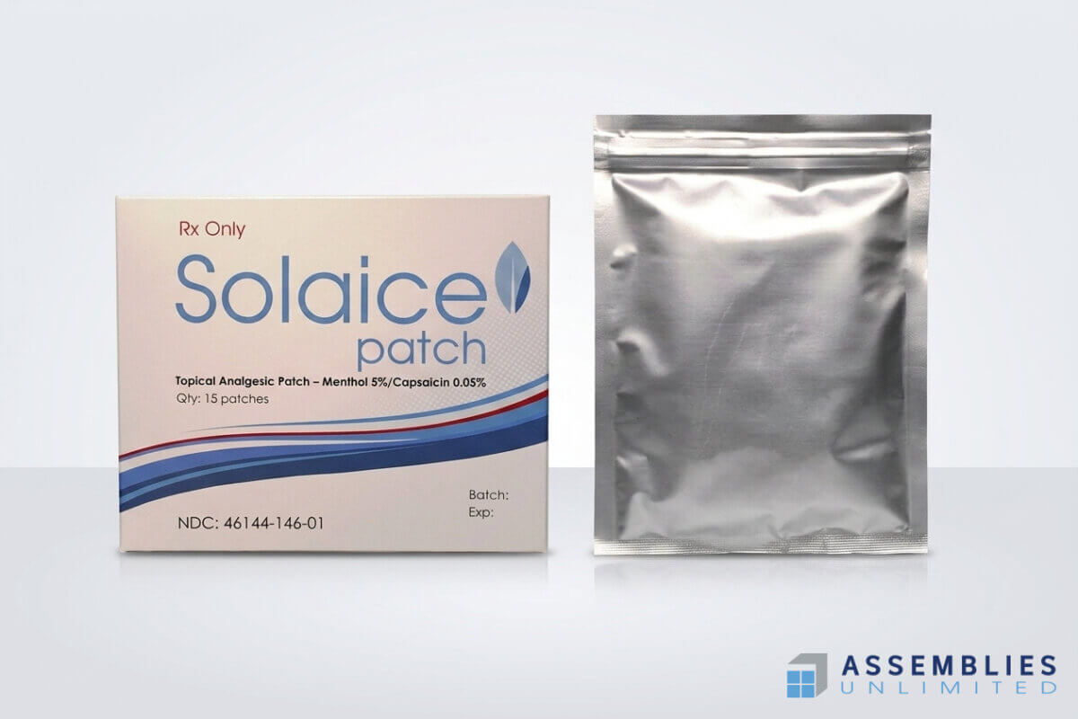Solaice Topical Analgesic Patch Cartoning