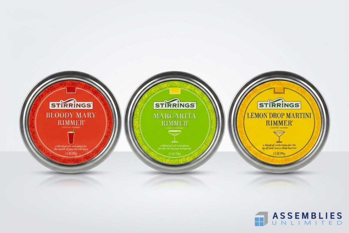Stirrings Cocktail Rimmer Tin Packaging