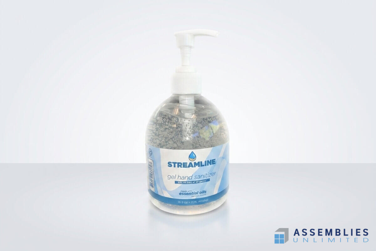 Streamline Gel Hand Sanitizer Bottle Packaging