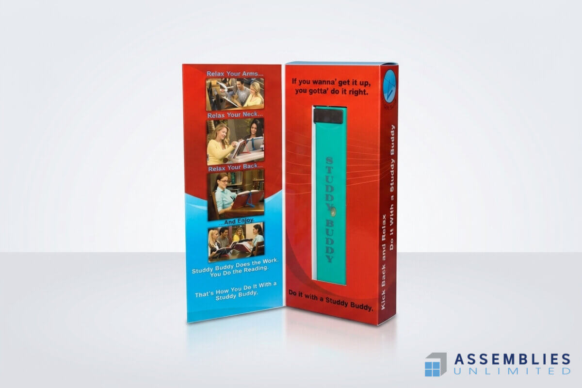 Study Buddy Hand Assembly Packaging