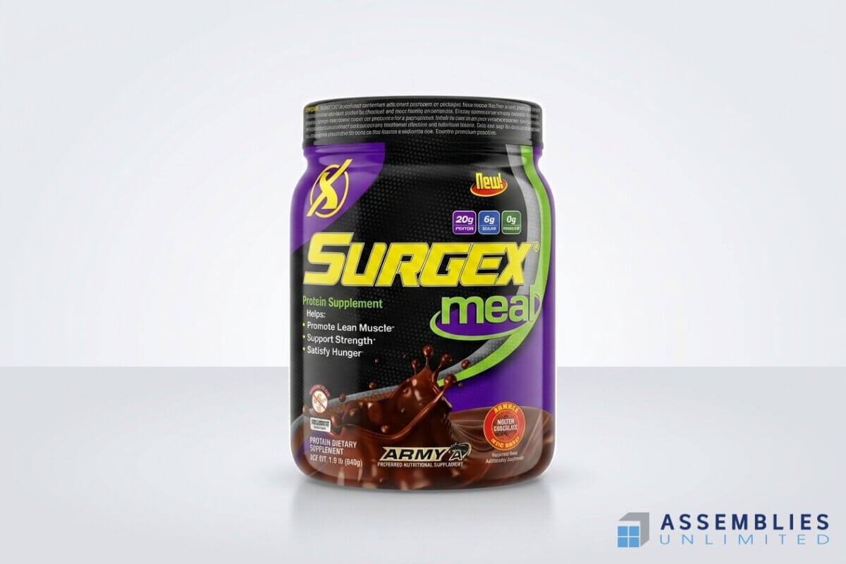 Supplement Cannister Shrink Sleeve Labeling