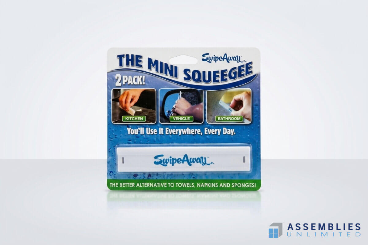 Swipeaway Mini Squeegee Blister Packaging