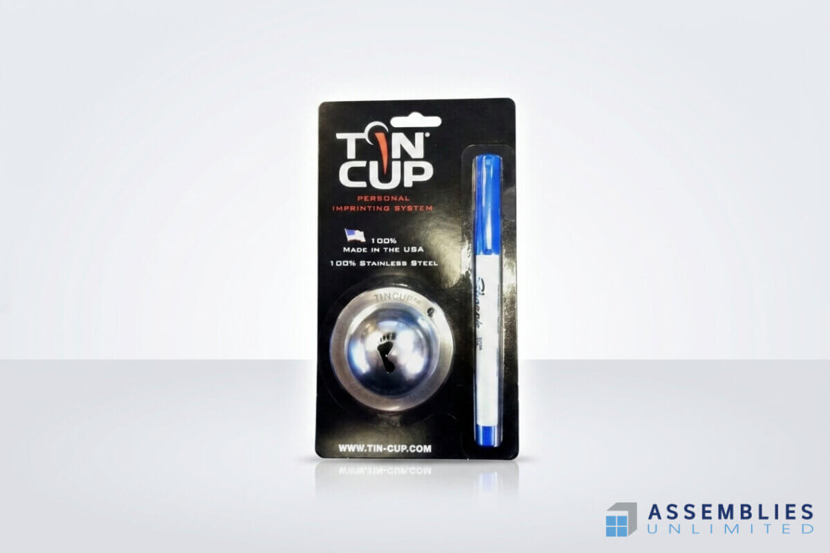 Tin Cup Personal Imprinting Blister Kit